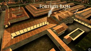 Animation of ancient Roman Fort in Caerleon Wales [upl. by Rednasxela]