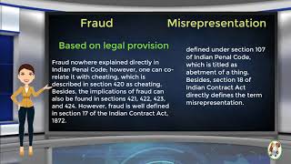 What is Difference Between Fraud amp Misrepresentation [upl. by Llenrep]