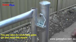 Gate Latch 2 way for round pipe and square [upl. by Sheldon]