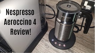 Nespresso Aeroccino 4 Milk Frother Review  Worth upgrading from the Aeroccino 3 [upl. by Ahsinawt821]