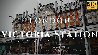 London Victoria Station Walk Through England 4K [upl. by Omsoc]