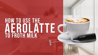 How To Use the AeroLatte To Froth Milk [upl. by Darell]