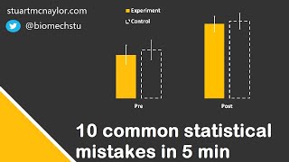 Ten Statistical Mistakes in 5 Min [upl. by Atteselrahc622]