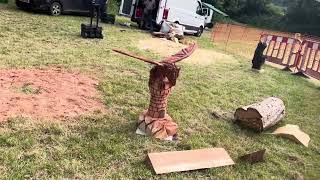 A fabulous range of wooden sculpture at Caerleon festival 2024 [upl. by Yren98]