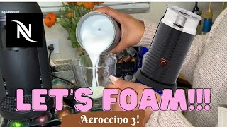 How To Foam Milk With Aeroccino 3 Make Coffee With Foam Tips amp Tricks  Easy Foamed Latte Recipe [upl. by Gnort29]