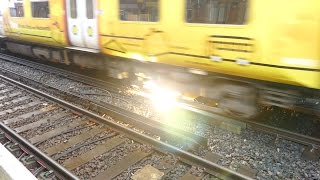 Merseyrail 507 009 making arcs at Birkdale station [upl. by Nrubyar294]